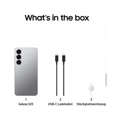 Samsung Galaxy S25 128 GB, Silver Shadow