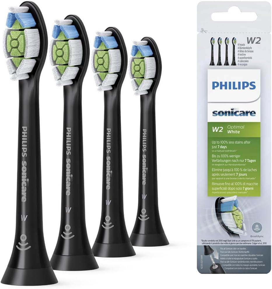 Philips Sonicare Original W2 Optimal White Standard HX6064/11 4er-Pack Schwarz